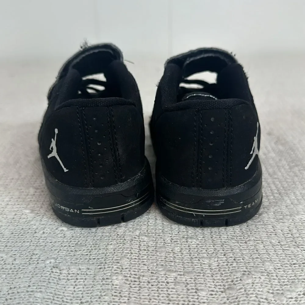 Jordan TE 3 Low (TD) Black Metallic Silver Sneakers Shoes Infant Toddler size 5
